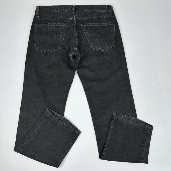 AGOLDE Women's Black Mid-Rise Straight Fit Luxury Designer Jeans W32-33/L28‎ - Picture 4 of 14